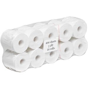 Toilet Roll 2 Ply, 400 Sheets 10 Rolls(GP)