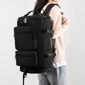 Cymwer Travel Duffels Durable Nylon Business Backpack Lightweight - Black